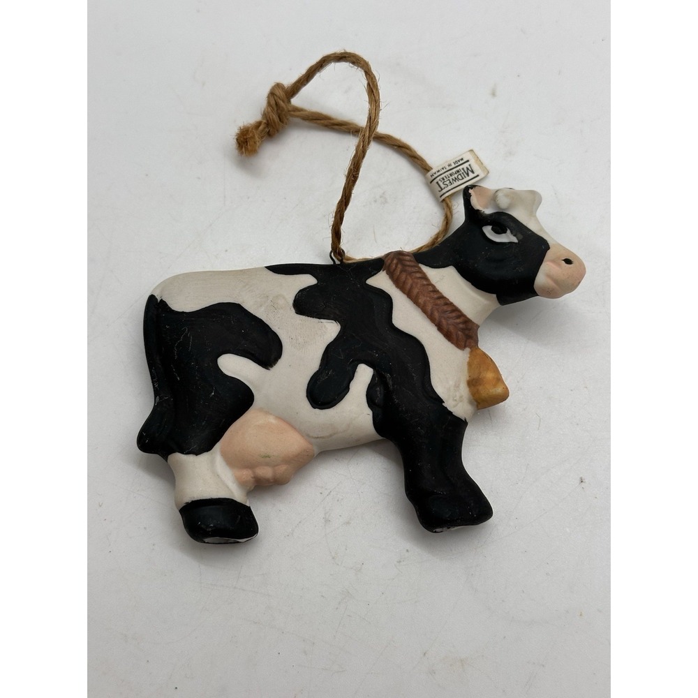 Midwest Importers Cow‎ Ornament Farm Country Rustic Cow Hanging Decor